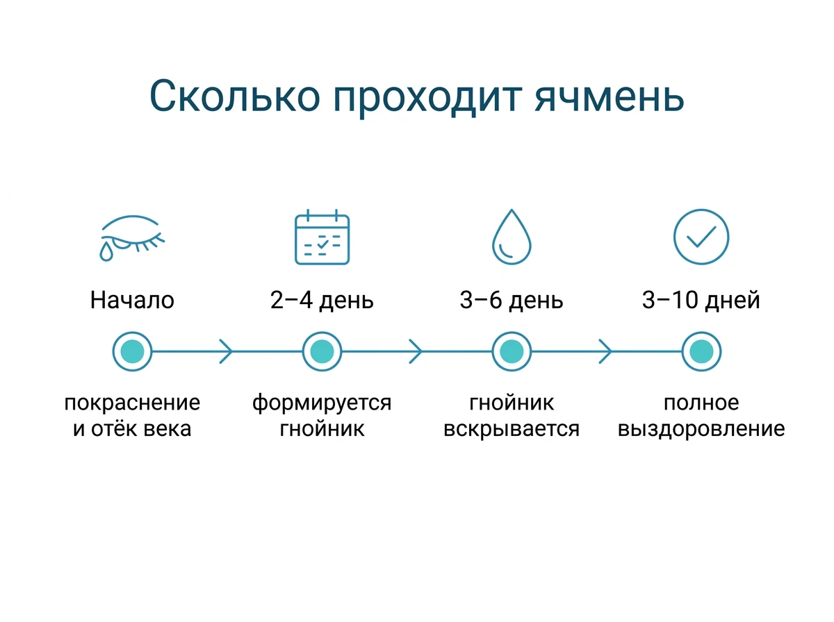 Сроки созревания ячменя по дням